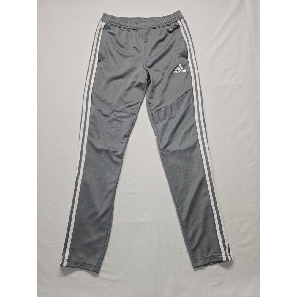 Adidas Pants Mens Medium Blue Pinstripe  Size L Jogger Tapered Track Soccer